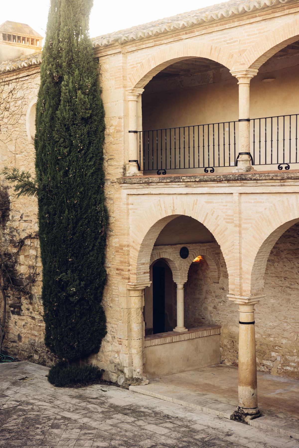 The stone loggia